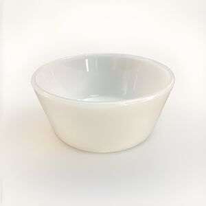 Vintage Anchor Hocking Fire King Milk Glass White Small Bowl 3.75" x 2" 6 oz USA